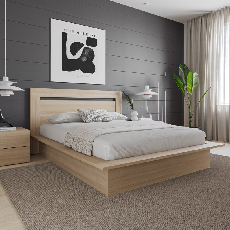 Malibu Headboard, Natural Blonde Oak, Queen