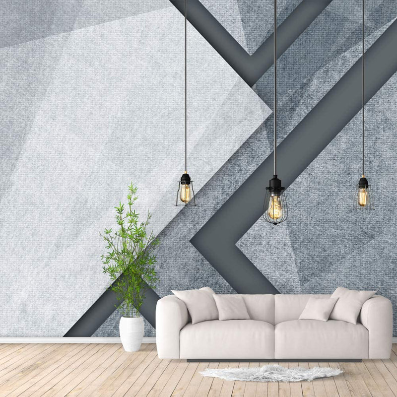 Geometric Peel & Stick Geometric Border, 100" L x 144" W