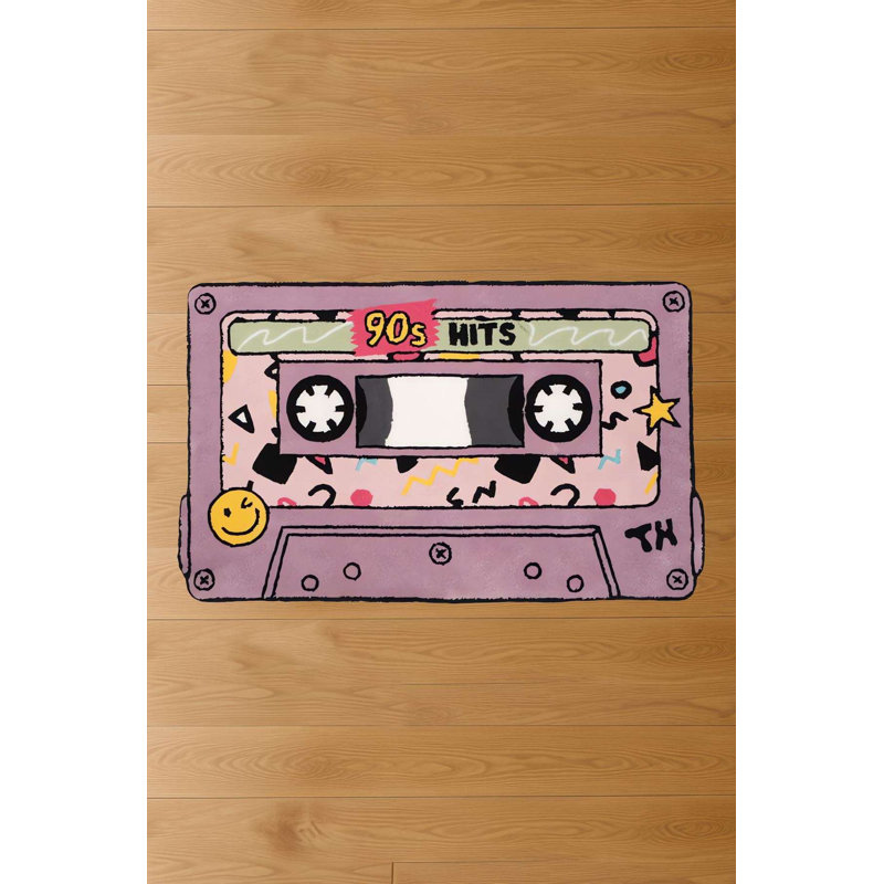 Retro 90s Cassette Tape Novelty Rug