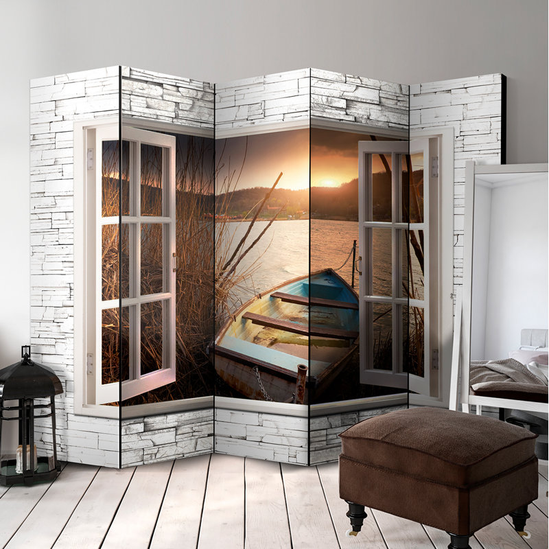 Rafferty Solid Wood Folding Room Divider, 5