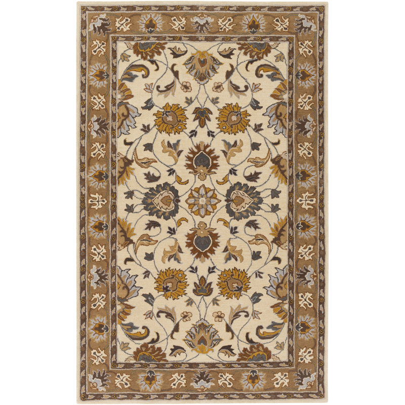 Arden Wool Floral Indoor Rug, Rectangle 2' x 3'