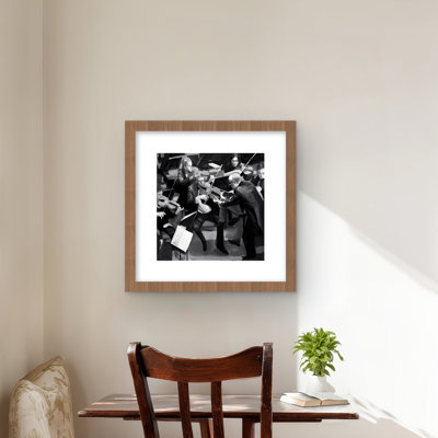 Symphony Orchestra Performing - Gray Man Cave Framed Print
