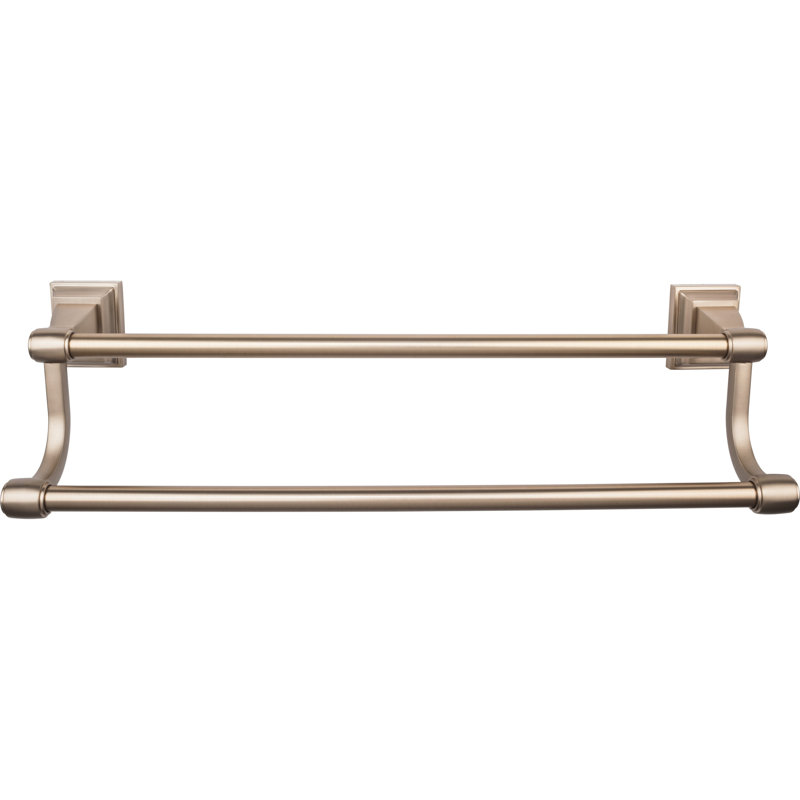 Stratton Bath Double 32" Wall Mounted  Towel Bar, Brushed Bronze