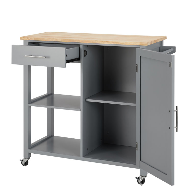 Penka Kitchen Cart, Gray