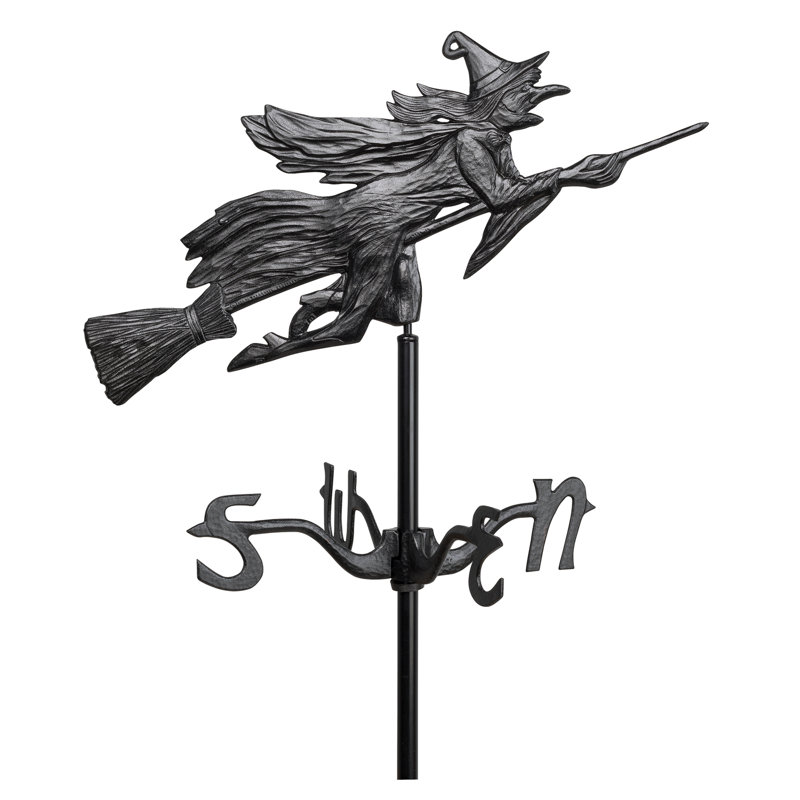 Girouette de jardin avec plie volante, Noir