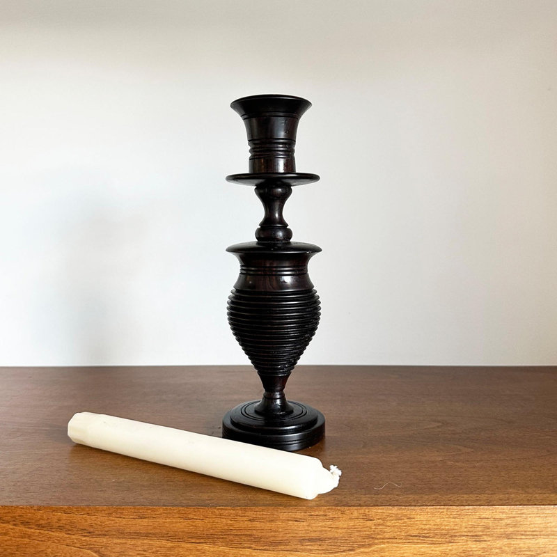 Ebony Wood Collection Candlestick