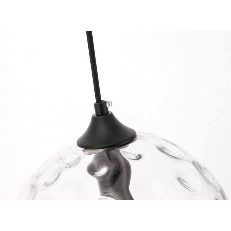 Luminaire suspendu sphère réglable Douthit, H 6,6 po x l 5,9 po x P 5,9 po