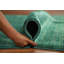 Tapis vert fait à la main de style Gabbeh vert 5 x 8
