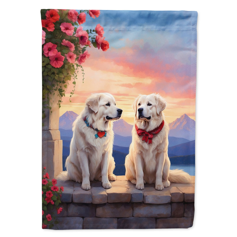 Drapeau pour chien double face en polyester H 15,5 po x l 11,25 po