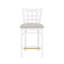 Tabouret de comptoir blanc Egisto