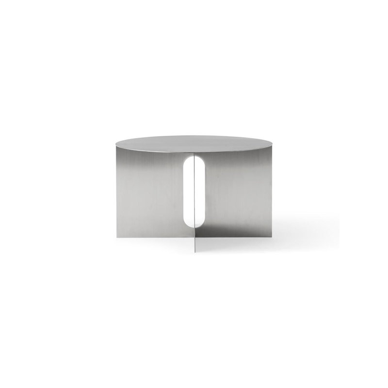 Androgyne End Table, Brushed Steel