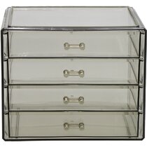 Sorbus Freestanding 6-Drawer 6.25 in. x 14.25 in. 1-Cube Acrylic