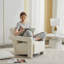 Fauteuil d'appoint rembourré en chenille Castillon Modern-991457350