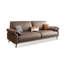 Causeuse coussin en cuir véritable Coffee-166867286-166867284
