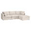 Fauteuil modulaire en tissu Daley