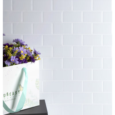 Kumail Plastic Peel and Stick Subway Tile