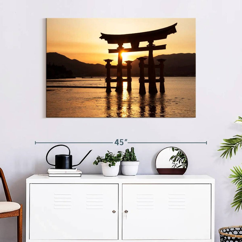 Ravi Miyajima Torii Sunset, 26" H x 39" W