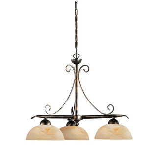 Kittelson 3-Light Shaded Chandelier