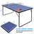Table Tennis Table With Ping Pong Net Set, Foldable & Portable For Indoor Game,3 Balls