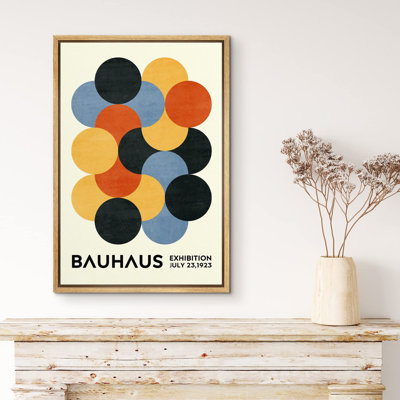 Abstrait, blocs de couleurs vibrantes, géométrique, cercle coloré, polyhaus de Bauhaus