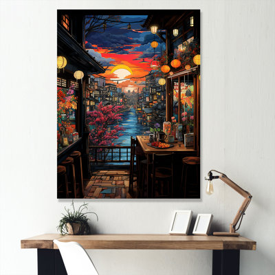 Japan Street art alleyway III - Japan Canvas Art