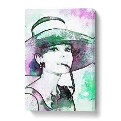Miss Audrey Hepburn - Unframed - Wrapped Canvas