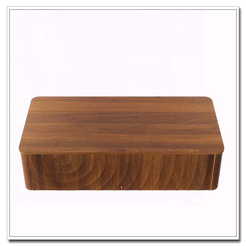 Table basse rectangulaire 47 po avec rangement, Noyer brun