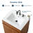 24''Brown Modern Free-Standing Single Bathroom Vanity Set