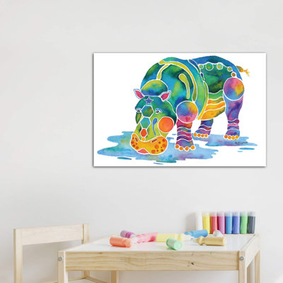 " Hippopotamus " Graphic Art Print