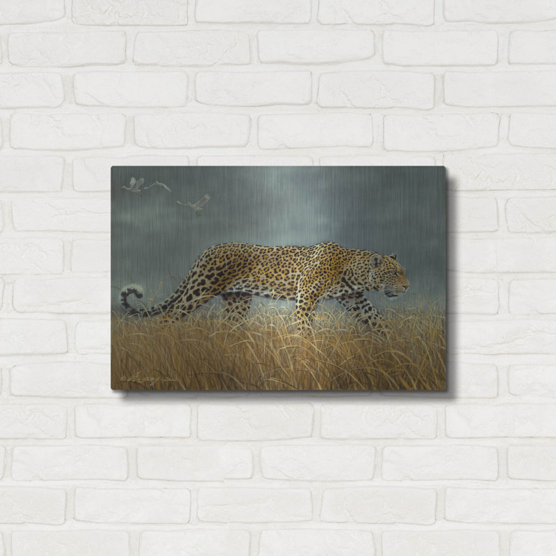 «Leopard 2» par Harro Maass sur métal, H 16 po x l 24 po
