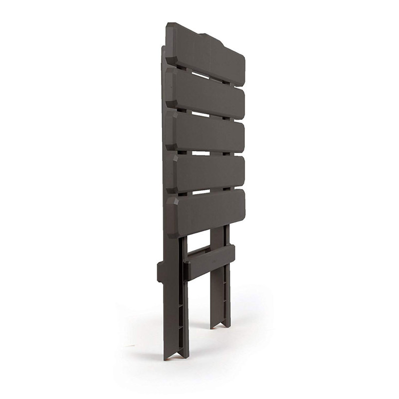 12'' Rectangular Folding Table, Charcoal
