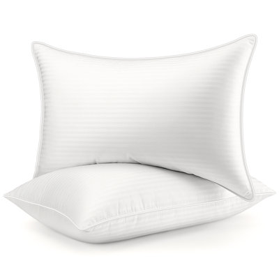 The Fine Sateen Stripe Down Alternative Pillow