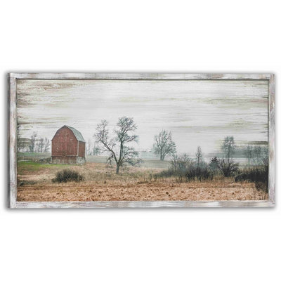 " Red Barn Amidst The Wilderness "