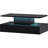 Coffee Table Cocktail Table Modern Industrial Design with LED lighting, 16 colours with a remote control (Black)