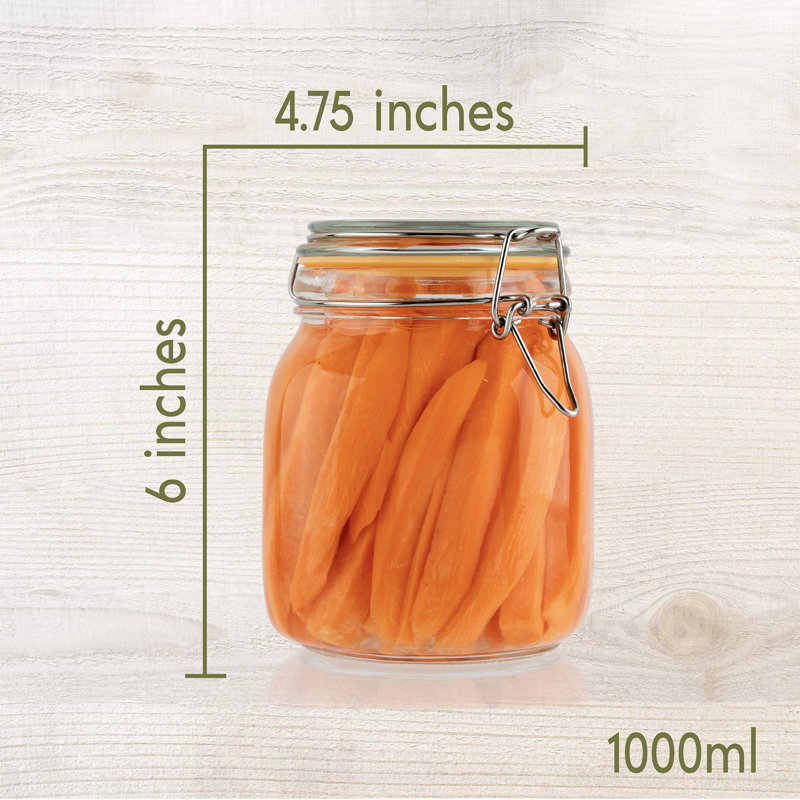 Pots en verre 32 oz avec couvercles, Contenant alimentaire