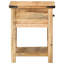 Houten 40cm W Solid Wood Bedside Table