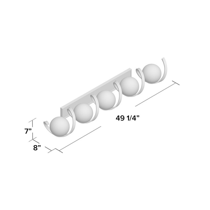 Mccleery 5 - Light Dimmable Vanity Light