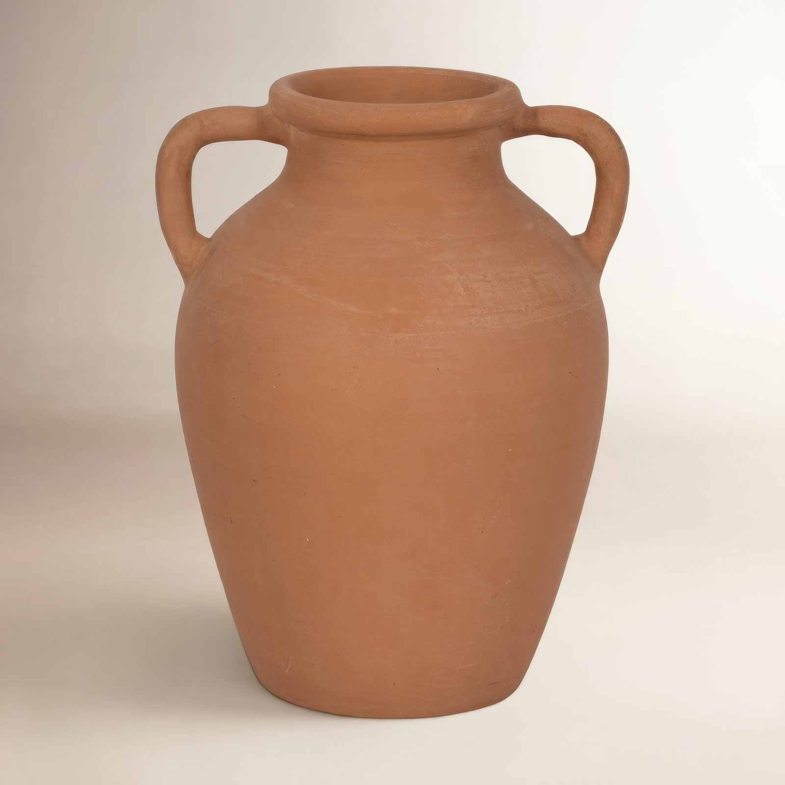 Sagebrook Home Andrelisa Elegant Terracotta Handled Vase - Enhance Your Space, Brown, 13" H x 10" W x 9" D