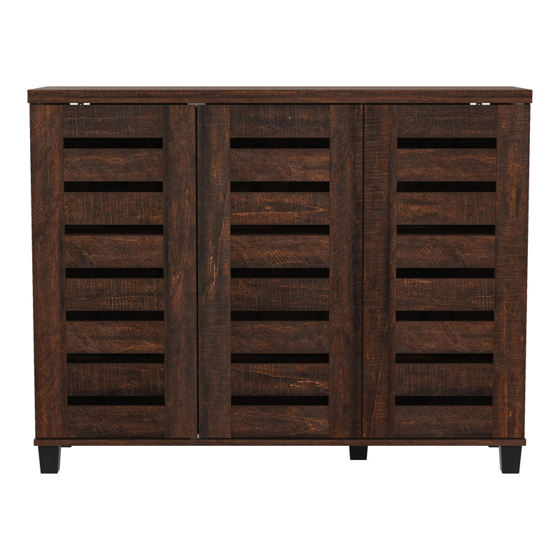 Alcester Lismore Shoe Storage Cabinet Up to 20 Pairs, Walnut