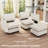 Allinson 9-Piece U Shaped Velvet Freely Combined Modular Sofa L-Shaped Solid Wood Sectional Storage Couch Livingroom Sofa with Ottoman-101644867