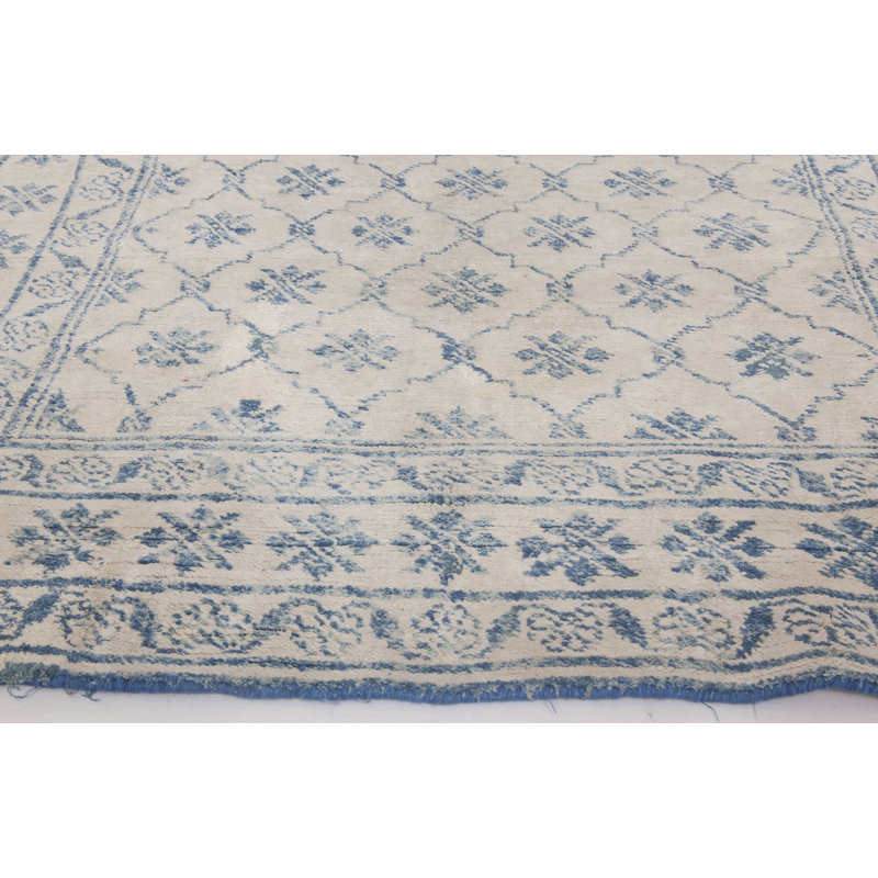 Antique One-of-a-Kind Rectangle 4' x 6'10" Hand Knotted Area Rug