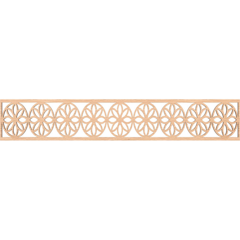 Moulure Blume, Chêne rouge, H 8 po x l 46,625 po x P 0,25 po