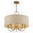 Ashani 5 Light Antique Gold Leaf Pendant Chandelier