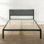 Metal Panel Headboard Design Bed
