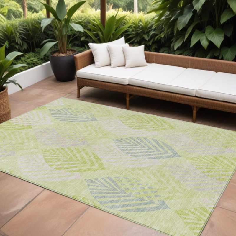 HomeRoots Rectangle Machine Woven Area Rug