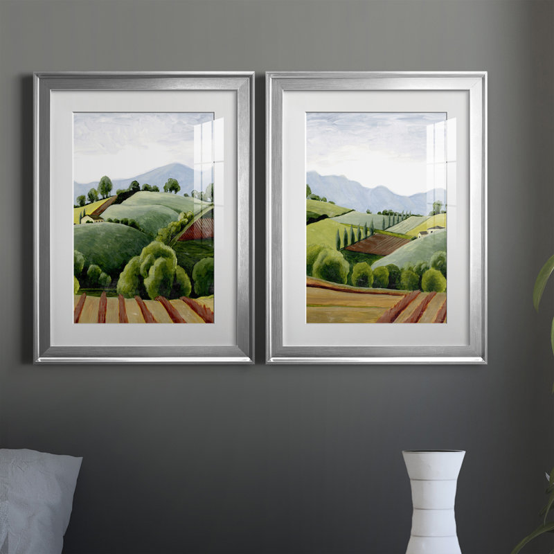 Toscane, croquis I, reproduction encadrée de qualité supérieure - prête à être accrochée, H 42,5 po x l 30,5 po x P 1 po