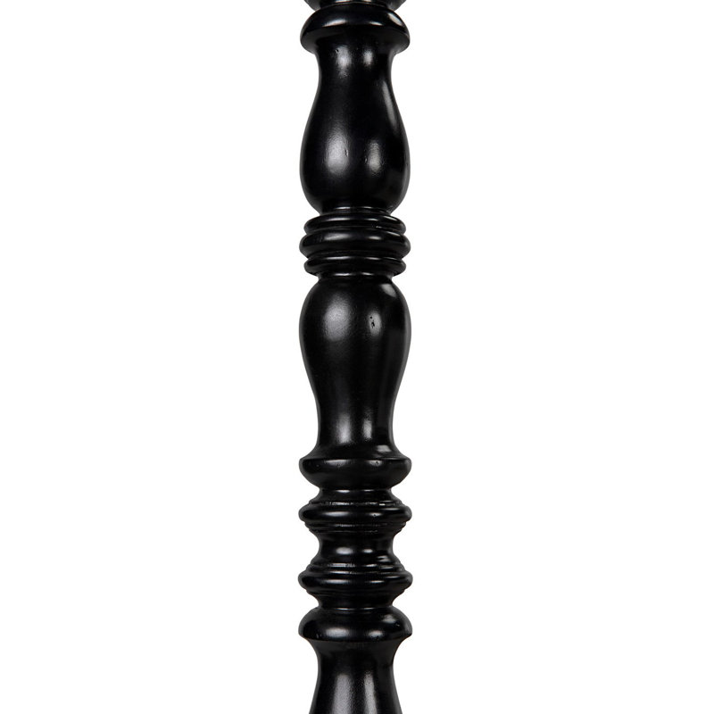 Bachelor Solid Wood Bed, Hand Rubbed Black, Twin