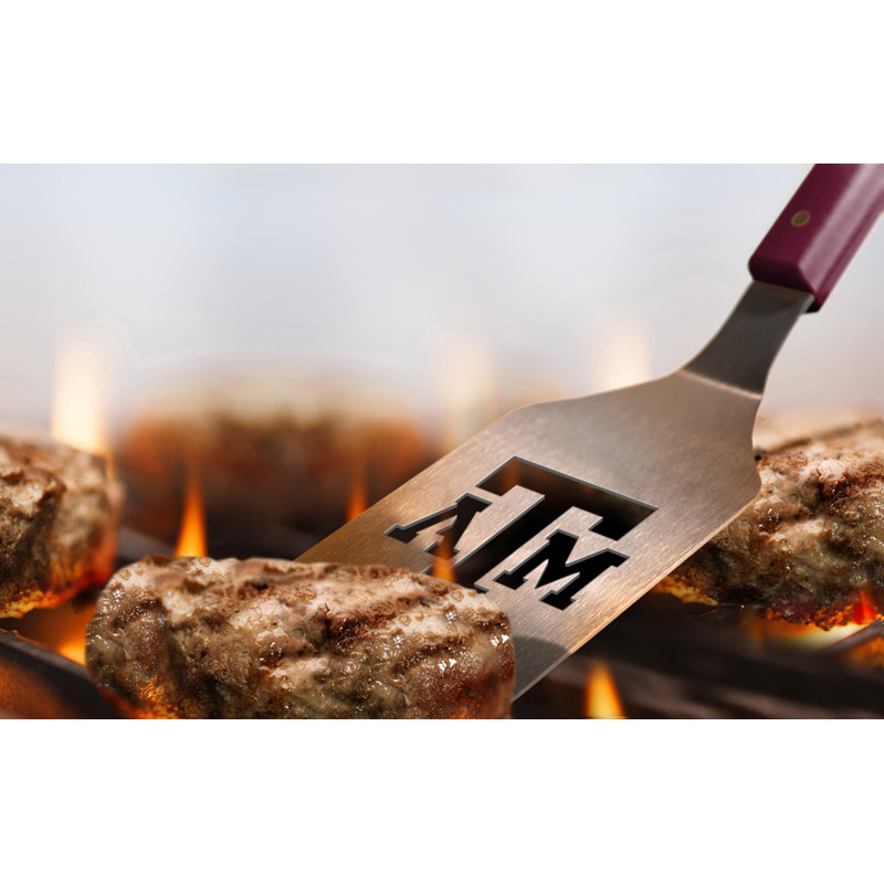 Texas A&M Red Stainless Steel Sports Theme BBQ Tool Set