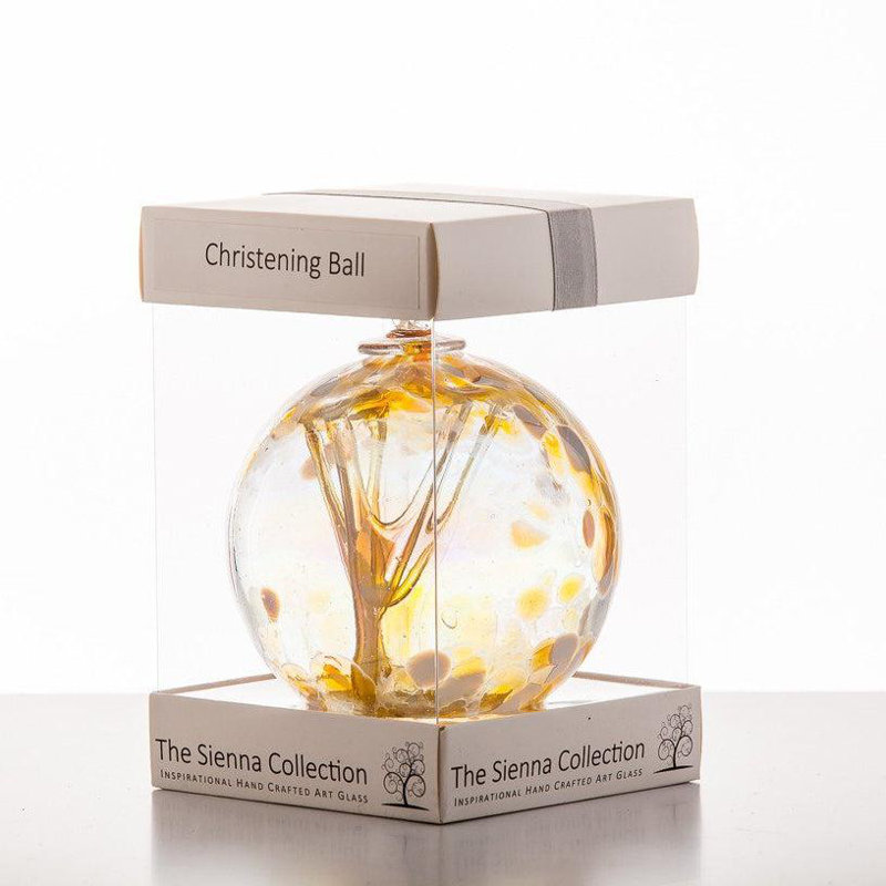 Pastel Gold Christening - 10cm Spirit Ball