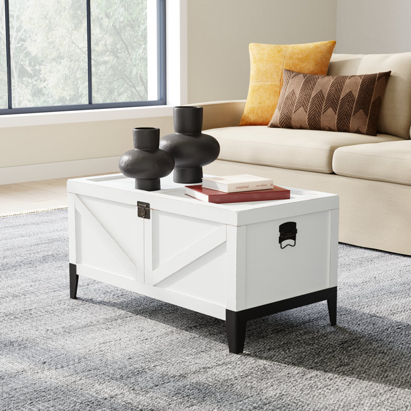 Enora Farmhouse Wooden Coffee Table
